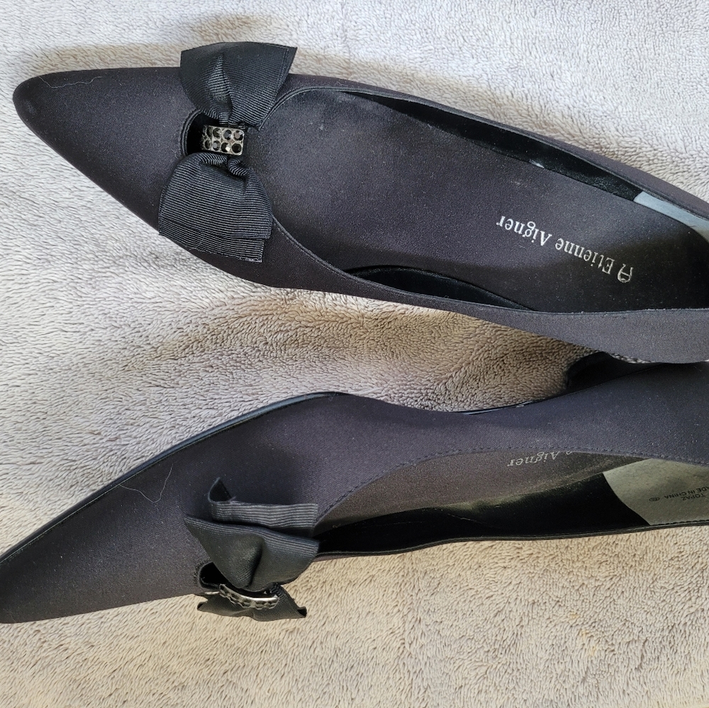 Etienne Aigner ladies party flats with bow